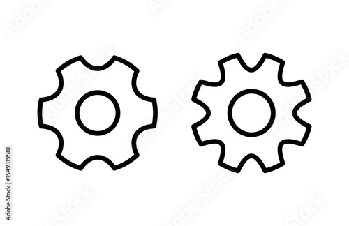 setting Icon vector illustration. Cog settings sign and symbol. Gear Sign