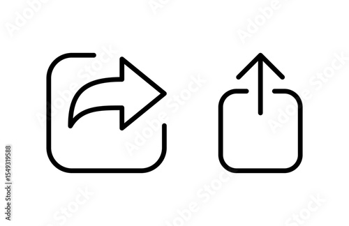 Share icon vector illustration. Sharing sign and symbol