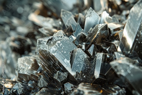 Vibrant Image of Neodymium Mineral and Rare Earth Metal