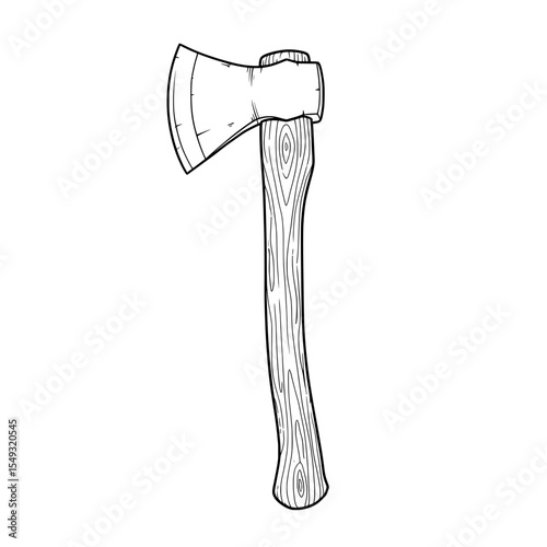 Outlined axe image