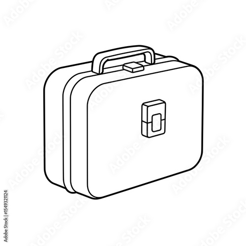Outlined Suitcase