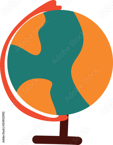 Flat Design Globe