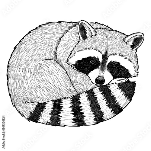 Resting Raccoon