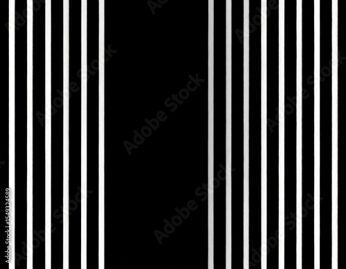 Vertical Black And White Stripes Pattern