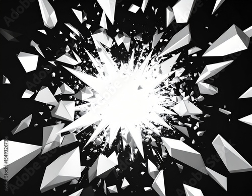 Abstract Geometric Explosion Design