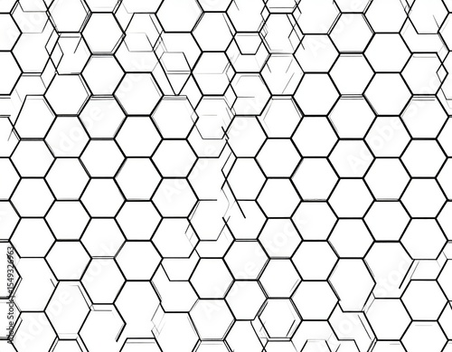Abstract Geometric Hexagon Pattern