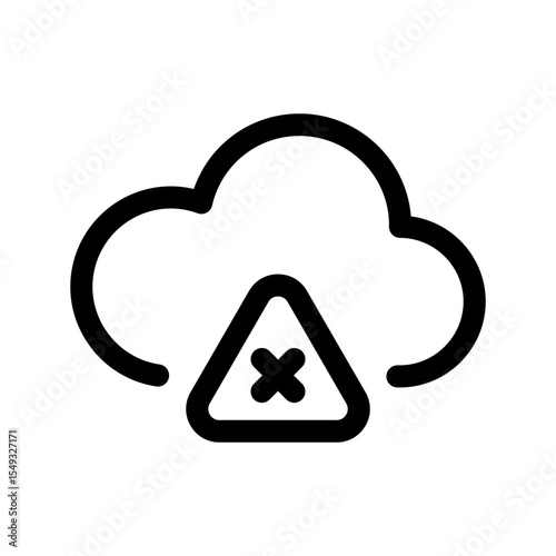 Cloud Error Svg Icon