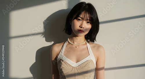Graceful Woman Posing in Stylish Pearl Jewelry Free Download Graceful Woman Posing in Stylish Pearl Jewelry - GFXLoad