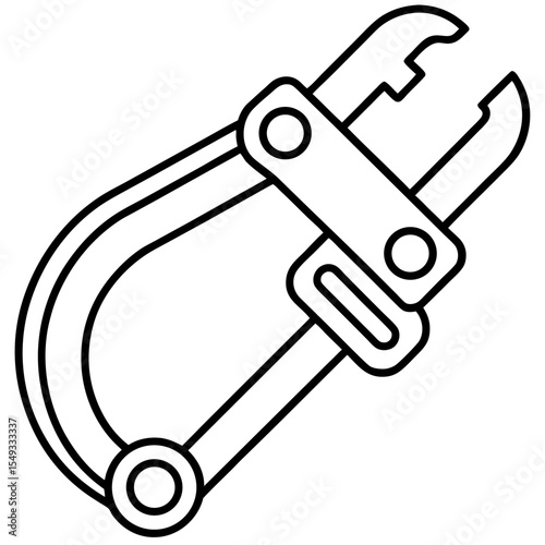 Vintage Workshop Clamp Vector Design
