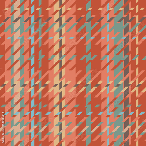 Vector seamless checkered pattern in yellow,red,blue,brown colors.
Repeating brightly colored tartan pattern. Design for fabric, wrapping paper, textiles, social media, packaging, postcards, stickers,