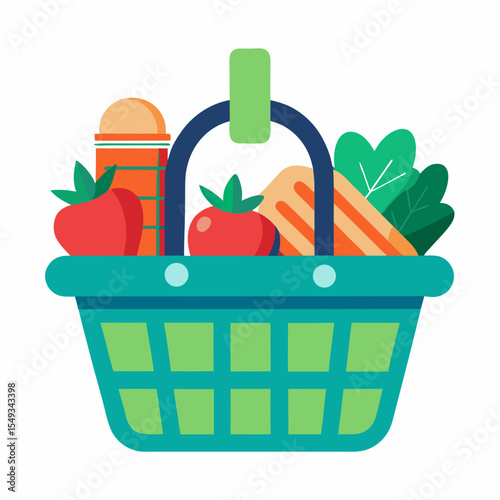 food icons. Bakery, dairy food, fruit and vegetables. Desserts fast food and pasta images. Isolated vector cartoon icons on white background.