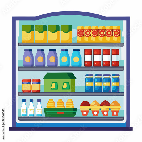 food icons. Bakery, dairy food, fruit and vegetables. Desserts fast food and pasta images. Isolated vector cartoon icons on white background.