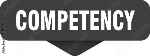 competency sticker. competency sign on transparent background