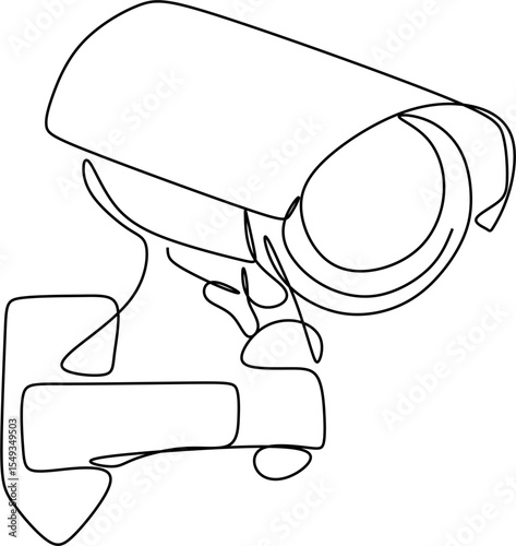 Linear continuous pattern of surveillance camera