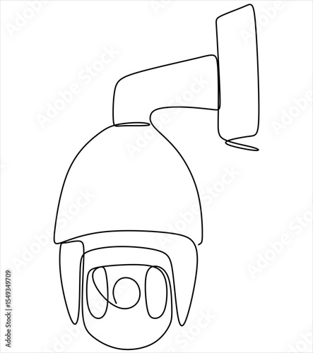Linear continuous pattern of surveillance camera