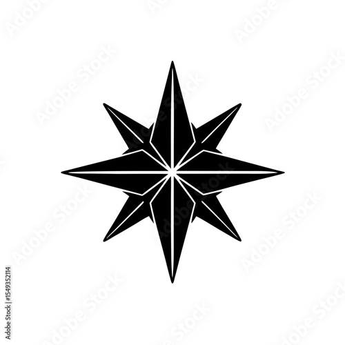 creative details North Star Icon Vector Illustration