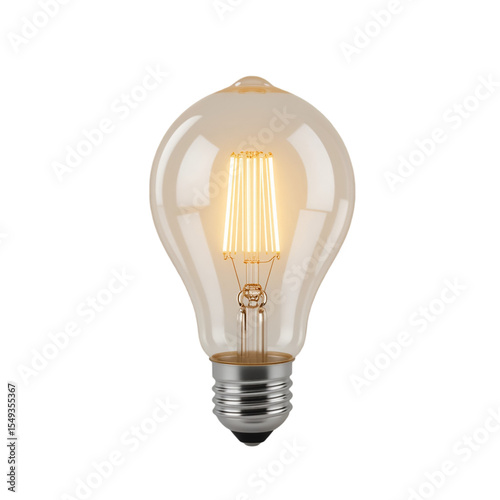 light bulb on white background
