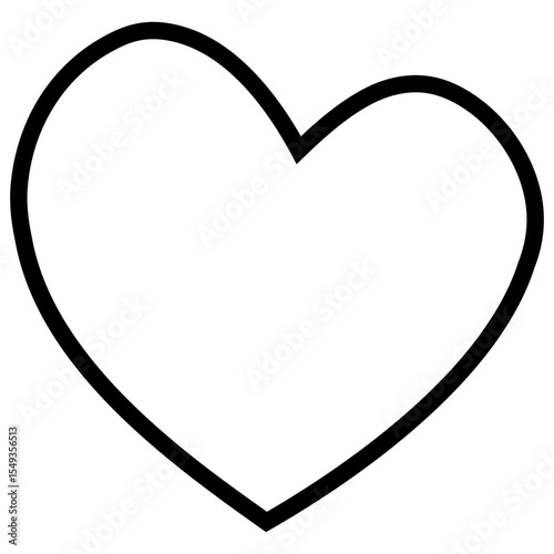 Heart hand drawn icon vector. love illustration sign. romance symbol. Romantic web icon.