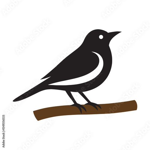 Bird logo on the branch