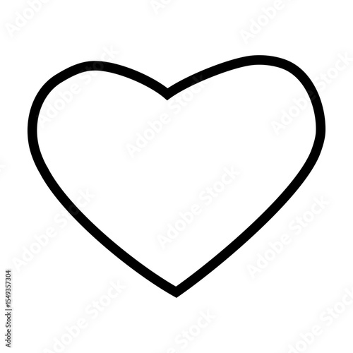 Heart hand drawn icon vector. love illustration sign. romance symbol. Romantic web icon.