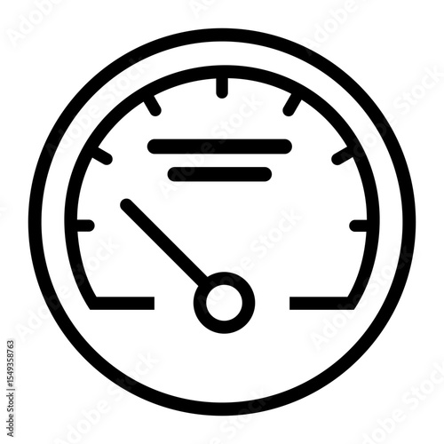 Speedometer vector icon. speed illustration sign. tonometer symbol or logo.
