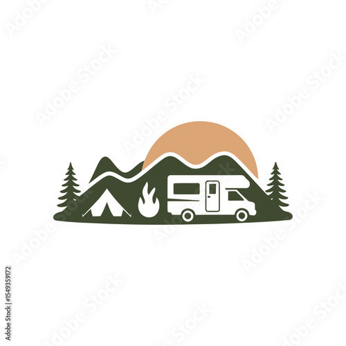 Rv camping logo