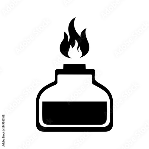 Spirit Lamp Chemical Alcohol glyph icon