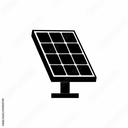 creative details solar panel icon vector illustration	