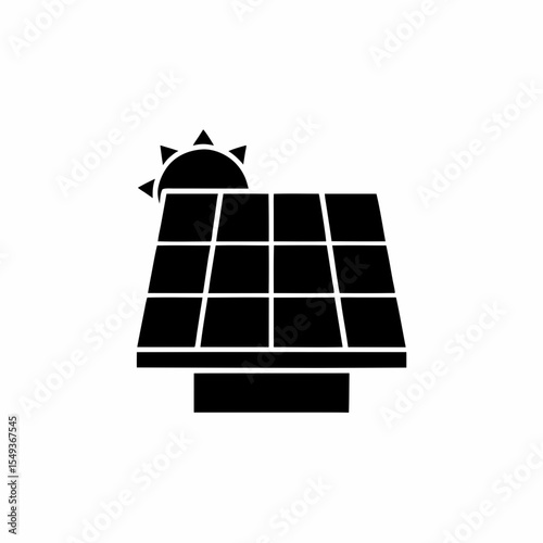 creative details solar panel icon vector illustration	