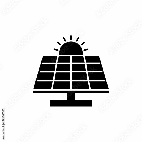 creative details solar panel icon vector illustration	