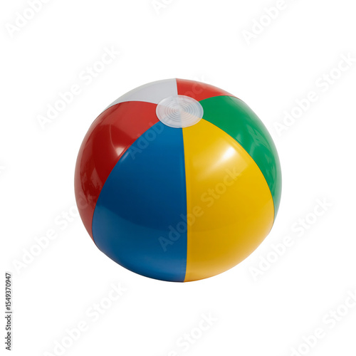 Colorful Inflatable Beach Ball Summer Fun and Games