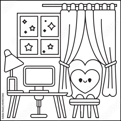 Bold and Easy Cozy & Cute Coloring Pages