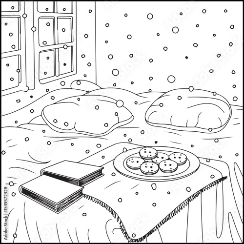 Bold and Easy Cozy & Cute Coloring Pages