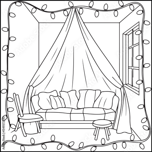 Bold and Easy Cozy & Cute Coloring Pages