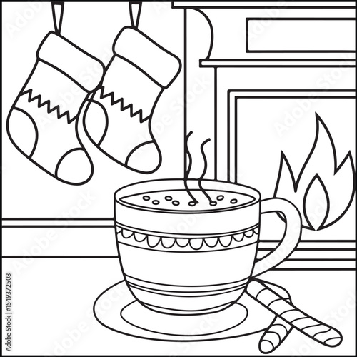 Bold and Easy Cozy & Cute Coloring Pages