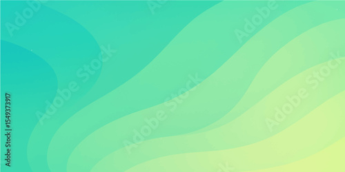 Abstract green nature background with leaf shapes and smooth organic color transitions

