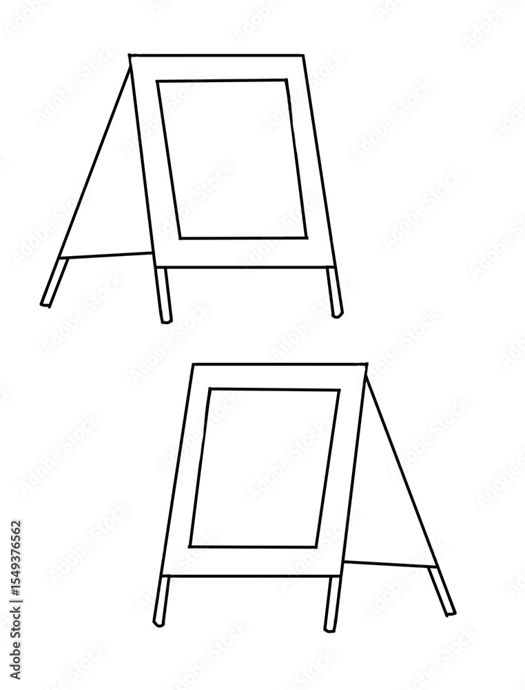 Blank wooden frame illustration Blank wooden frame illustration