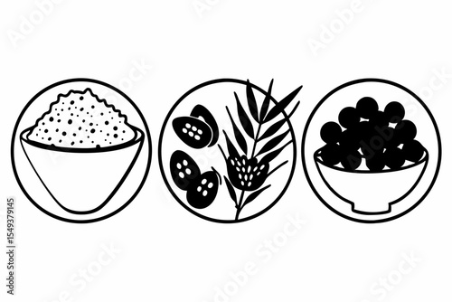 Superfoods Supplement Illustration in Soft Medical Style