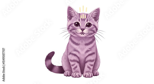 Isolated Lilac Cat