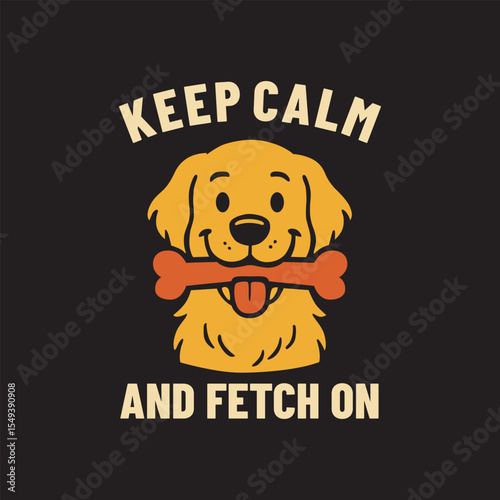 Golden Retriever Funny Style Design