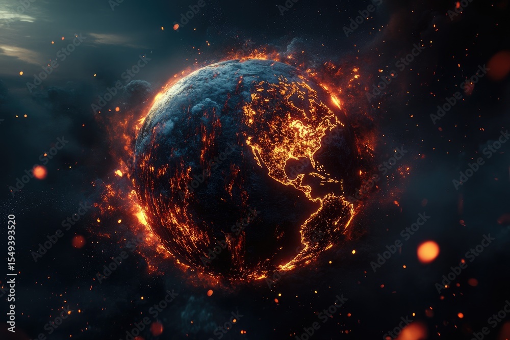 Burning Earth in a Cosmic Setting Burning Earth in a Cosmic Setting