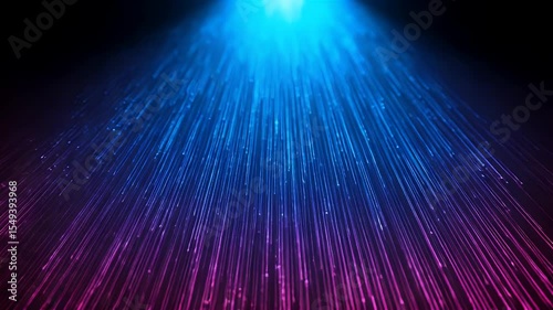 Abstract diagonal lines of vibrant blue and magenta light