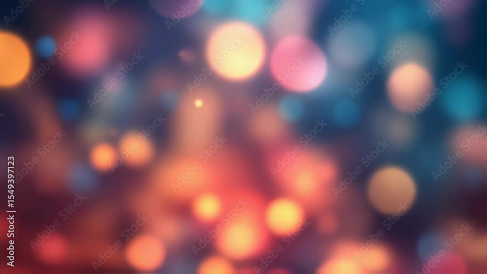 Vivid bokeh lights transitioning in colorful abstract motion Vivid bokeh lights transitioning in colorful abstract motion