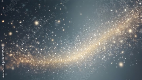 Galactic Spiral: Cosmic Beauty with Twinkling Stars and Dust