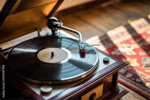 old record player