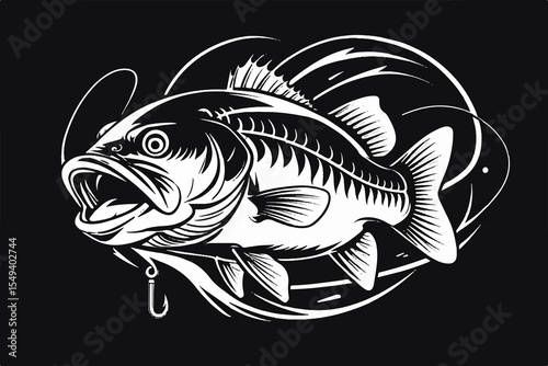 black and white fish