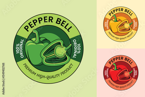 Pepper Bell Vegetable Vector Illustration Design