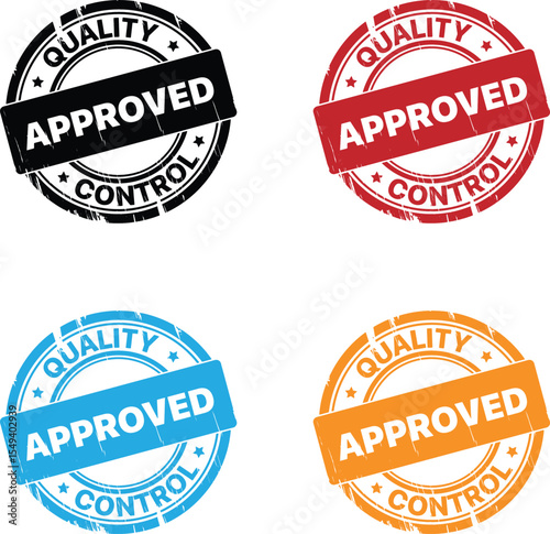 Approved seal design graphic isolated on white background, approved, seal, design, logo, emblem, graphic, vector, white, background, isolated, red, green, blue, yellow, black, cyan, magenta, official