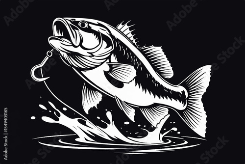 vector illustration of a fish