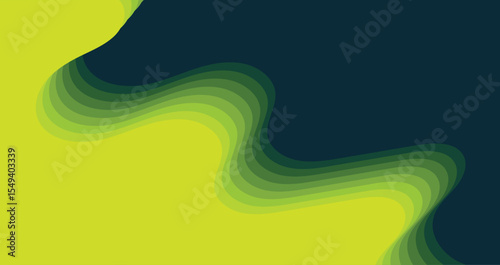 Abstract dynamic layered curved waves backdrop design